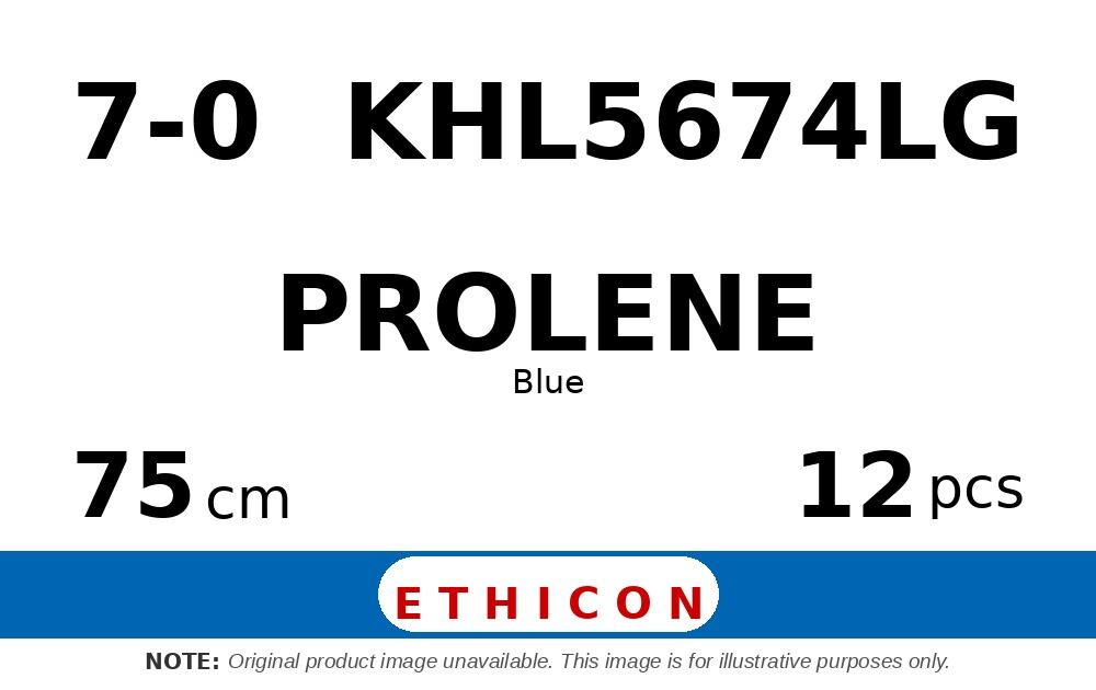Prolene KHL5674LG hechtdraad - BV130-5 7-0 - 75cm - | per 12 st. |