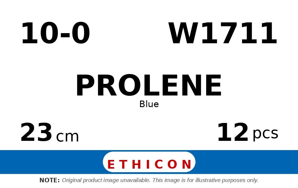 Prolene W1711 hechtdraad - TG-140-8 10-0 - 23cm - | per 12 st. |