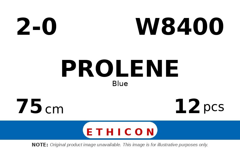 Prolene W8400 hechtdraad - ST-70 2-0 - 75cm - | per 12 st. |