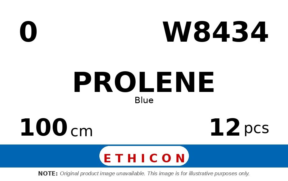 Prolene W8434 hechtdraad - MO-2 0 - 100cm - | per 12 st. |