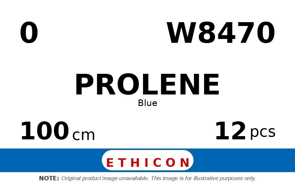 Prolene W8470 hechtdraad - CP 0 - 100cm - | per 12 st. |