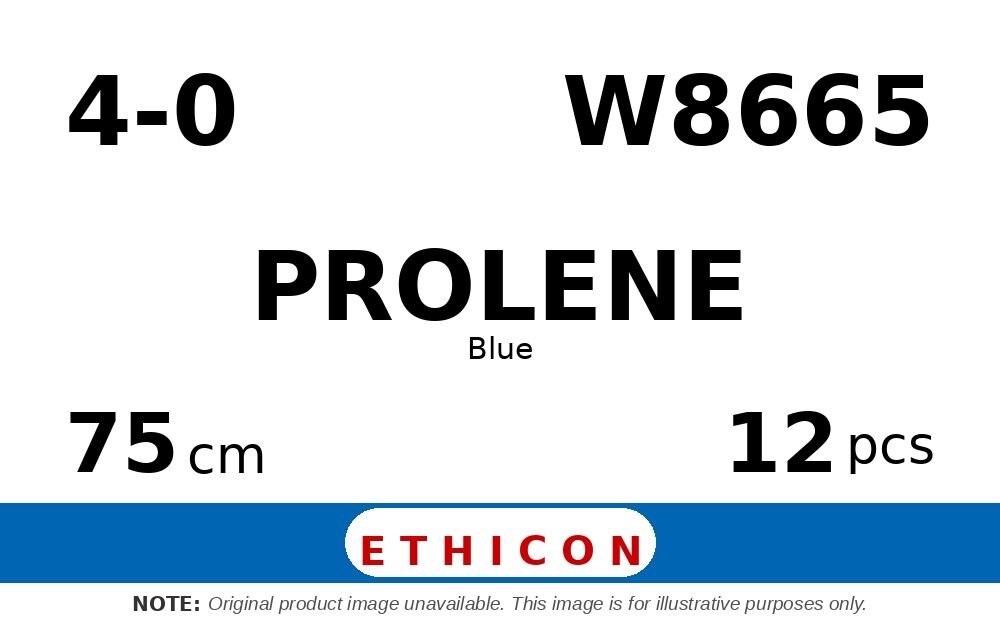 Prolene W8665 hechtdraad - CC-4 4-0 - 75cm - | per 12 st. |