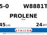 Prolene W8881T hechtdraad - PC-25 5-0 - 45cm - | per 24 st. |
