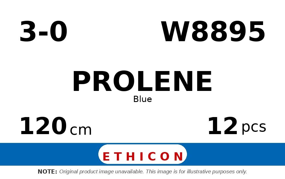 Prolene W8895 hechtdraad - CC-25 3-0 - 120cm - | per 12 st. |