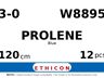 Prolene W8895 hechtdraad - CC-25 3-0 - 120cm - | per 12 st. |