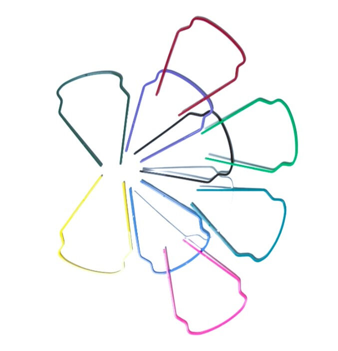 Gekleurde frames assorti voor spatbril eyeshield per 100ST