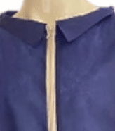 Medi-jacket warm-up OK jasjes met rits 3/4de mouw blauw per 100st. - afbeelding 1