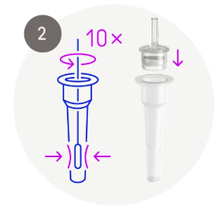Roche Covid en influenza antigeen sneltest per 25st.  - afbeelding 0