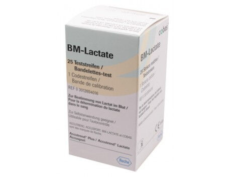 Roche lactaat teststrips voor Accutrend Plus per 25st.