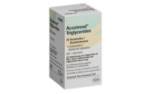 Roche triglyceride teststrips voor Accutrend Plus per 25st.