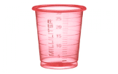 Medicijnbekers per 900st. rood zonder deksel - afbeelding 0