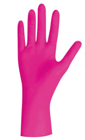 Roze nitril handschoen magenta pearl