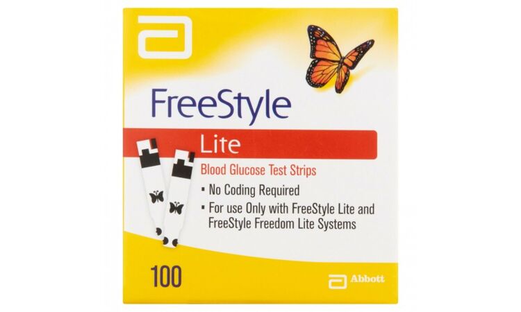 Abbott FreeStyle Lite teststrips bloedglucose per 100 stuks - afbeelding 0