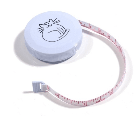 Centimeter omvangmeter rolmaat voor schedelomtrek wit 150cm per ST