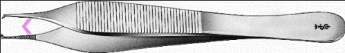 Aesculap Pincet Adson Chirurgisch 120mm recht fijn