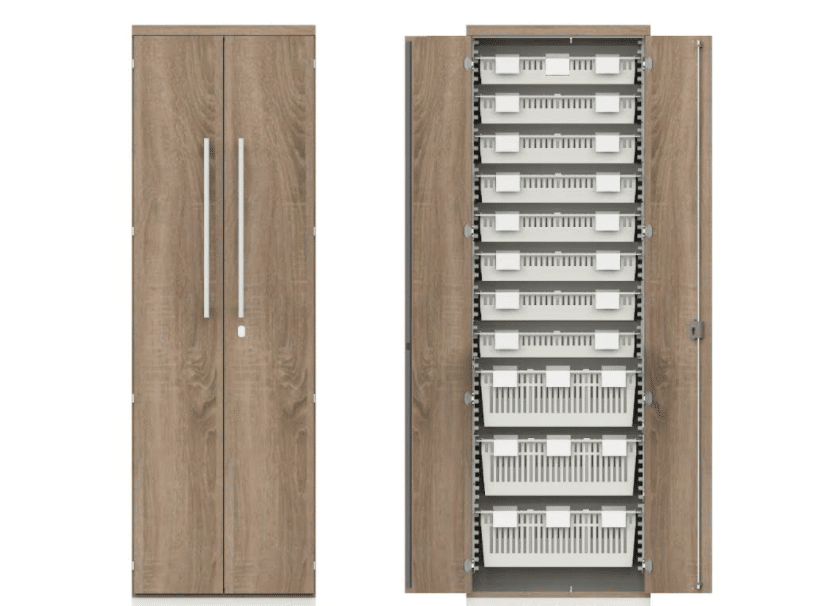 2-deurs Pharmasafe HH kast, 66 x 45 x  212 cm