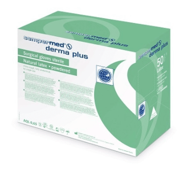 Sempermed dermaplus latex steriele handschoenen per 50 paar
