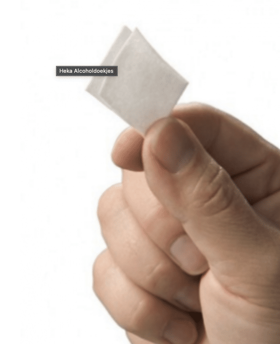 Gevouwen vanuit verpakking