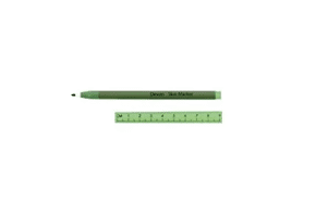Devon skinmarker dual tip met rulercap en liniaal per stuk.