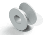 Reuter Bobbin, Fluoroplastic ID 1.02mm, wit 10 stuks