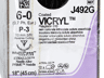 Vicryl 6-0 hechtdraad J492G 45cm P-3 naald per 12ST