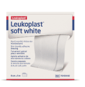 Leukoplast soft white wondpleister rol 4cmx5m - afbeelding 0