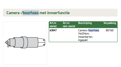 Camera-/boorhoes met invoerfunctie 14x254 cm 80 stuks - afbeelding 0