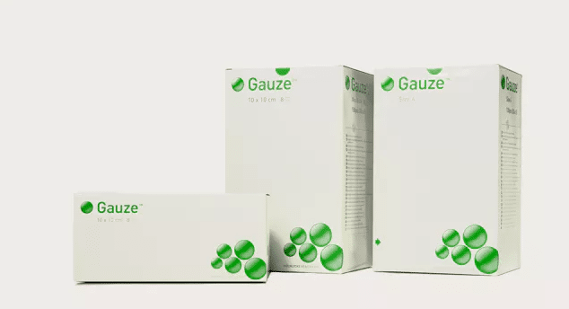 Mölnlycke Gaaskompres 12 lagen 2 st steriel10x20cm per 50x2stuks