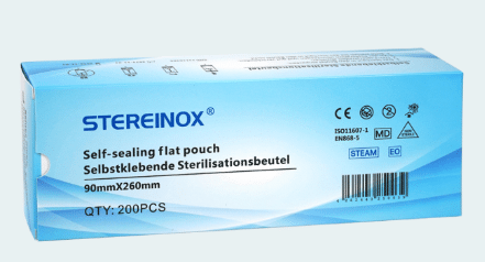 Stereinox Self-Sealing sterilisatiezakje 90 x 260 mm per 200st - afbeelding 0