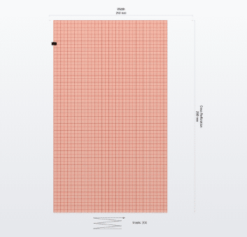 ECG papier voor Welch Allyn CP-100/150/200 - 94018-0000 210mmx280mm per ST