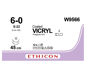 Vicryl hechtdraad W95566 6-0 draad S-22 naald per 12st.