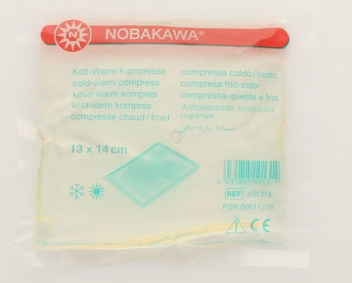 Hot Cold Pack herbruikbaar met non woven hoesje 13x14cm - afbeelding 0