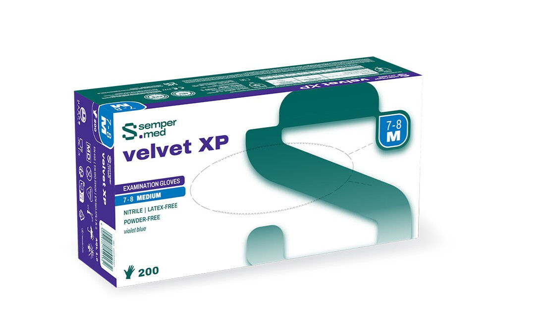 Sempermed Velvet XP handschoenen maat S per 10x200st.