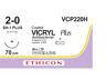 Vicryl 2-0 hechtdraad Plus VCP220H 70cm draad kleurloos SH-1 naald per 36ST
