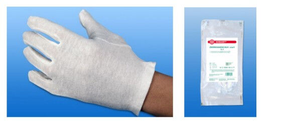 Handschoenen katoen maat 8 steriel doos 25