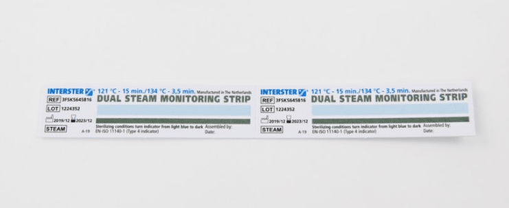 Steam indicator strips per 250st