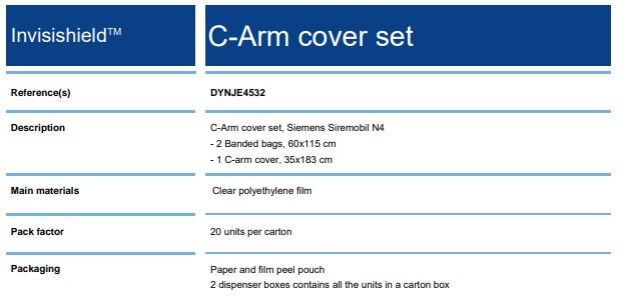 Medline Universele Volledig Bedekkende Siemens C-boog Hoezenset per 20ST - afbeelding 1