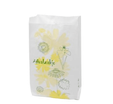 Econorm afvalzakjes papier met bloemenprint 15x9x26cm met sticker per 1000st. - afbeelding 0