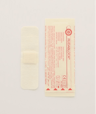 Rudablock dialysepleister 2,5x8,5cm wit per 100 stuks - afbeelding 1