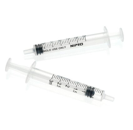 Nipro 3ml luerslip injectiespuit per 100st. - afbeelding 0