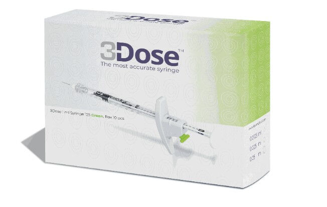 3dose spuit Oranje 1ml per doos a 10st.