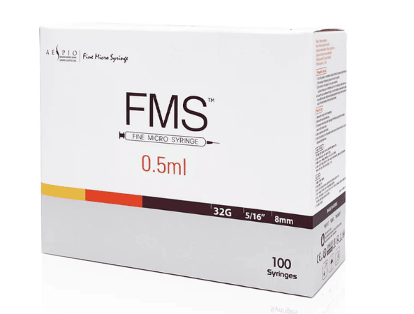 FMS Micro Spuit 0.5ml met 32Gx8mm naald per doos 100ST