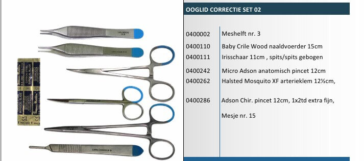 Vision Lettix ooglidcorrectie set 02 per stuk