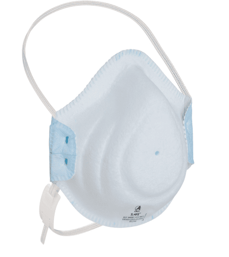 FFP2 NR mondmasker zonder ventiel en metaalvrij  per 12x20ST 