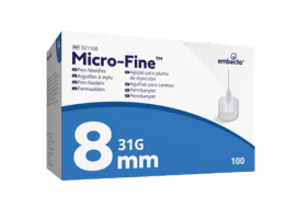 BD Micro-Fine pennaald 31G 0,25x8mm per 100st.