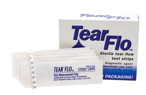 Schirmer test strips voor traanfilmvolume meting