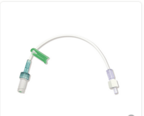 Verlengleiding PUR1 lumen 10cm met Autoflush en klem (50stk) - afbeelding 0