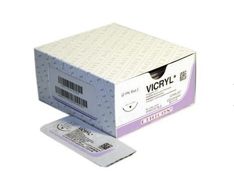 Vicryl hechtdraad 5-0 FS2 naald V291H 45cm draad per 36st.