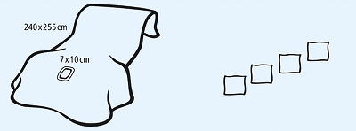 Foliodrape afdeksets gynaecologie & obstetrie protect gynaecologie I per 7ST.