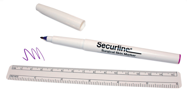 Securline skinmarker huidmarkeerstift voor chirurgische toepassingen